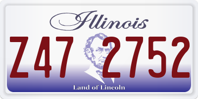 IL license plate Z472752