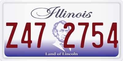IL license plate Z472754