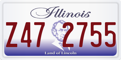 IL license plate Z472755