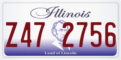 IL license plate Z472756
