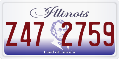 IL license plate Z472759