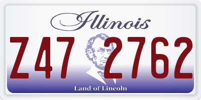 IL license plate Z472762