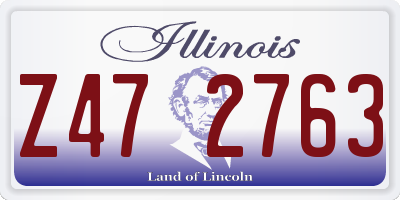 IL license plate Z472763