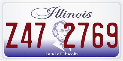IL license plate Z472769