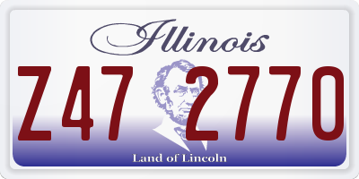 IL license plate Z472770