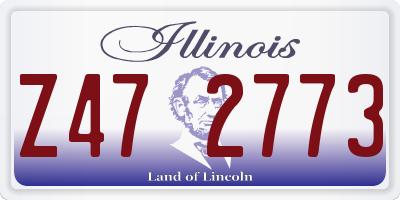IL license plate Z472773