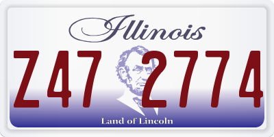 IL license plate Z472774