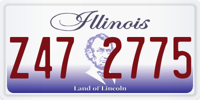 IL license plate Z472775