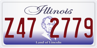 IL license plate Z472779
