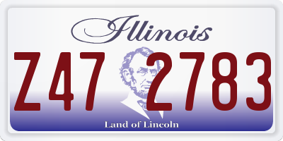IL license plate Z472783