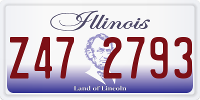 IL license plate Z472793