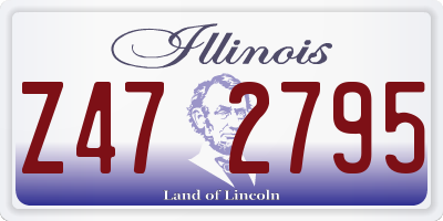 IL license plate Z472795