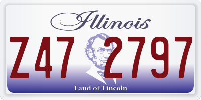 IL license plate Z472797