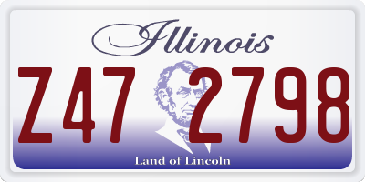 IL license plate Z472798