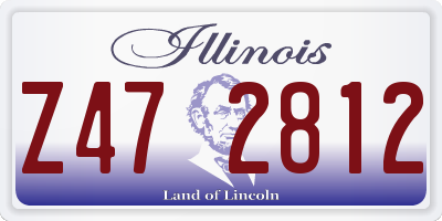 IL license plate Z472812