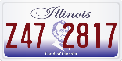 IL license plate Z472817