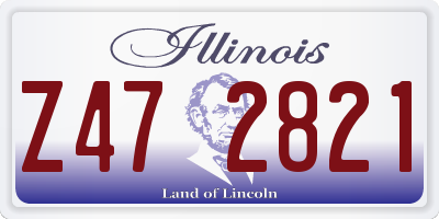 IL license plate Z472821