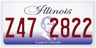 IL license plate Z472822