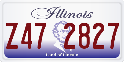 IL license plate Z472827