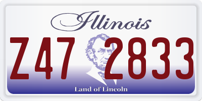 IL license plate Z472833