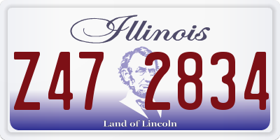 IL license plate Z472834