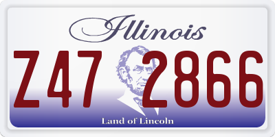 IL license plate Z472866