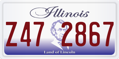 IL license plate Z472867
