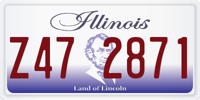 IL license plate Z472871
