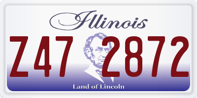 IL license plate Z472872