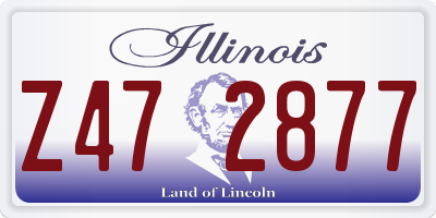 IL license plate Z472877