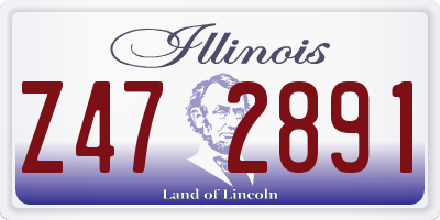 IL license plate Z472891