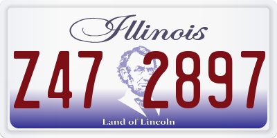 IL license plate Z472897