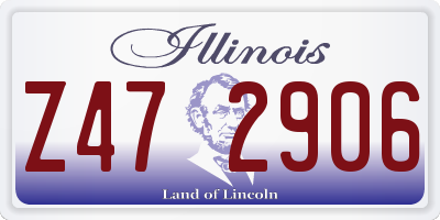 IL license plate Z472906