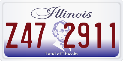 IL license plate Z472911