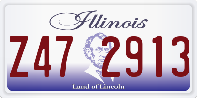 IL license plate Z472913
