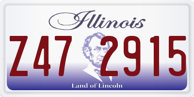 IL license plate Z472915