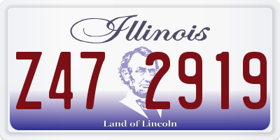 IL license plate Z472919