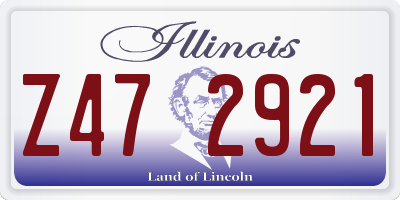 IL license plate Z472921