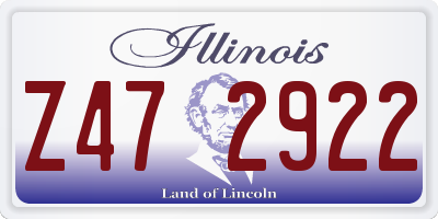 IL license plate Z472922