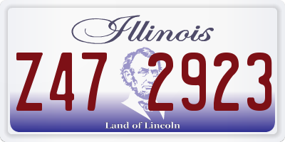 IL license plate Z472923