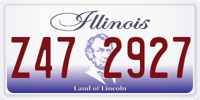 IL license plate Z472927