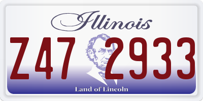 IL license plate Z472933