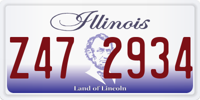IL license plate Z472934