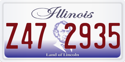 IL license plate Z472935