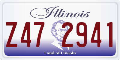 IL license plate Z472941
