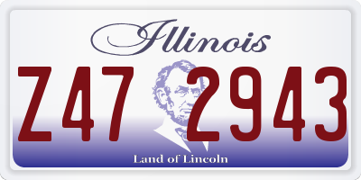 IL license plate Z472943