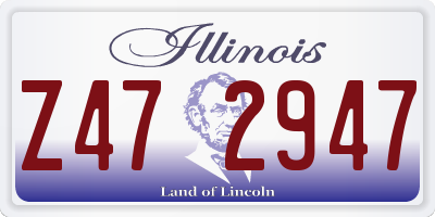 IL license plate Z472947