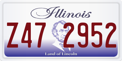 IL license plate Z472952
