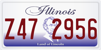 IL license plate Z472956