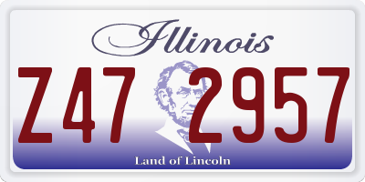IL license plate Z472957